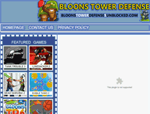 Tablet Screenshot of bloonstowerdefense5unblocked.com
